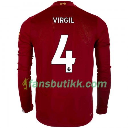 Fotballdrakt Liverpool Virgil van Dijk 4 Hjemmetrøye 2019-2020 Langermet